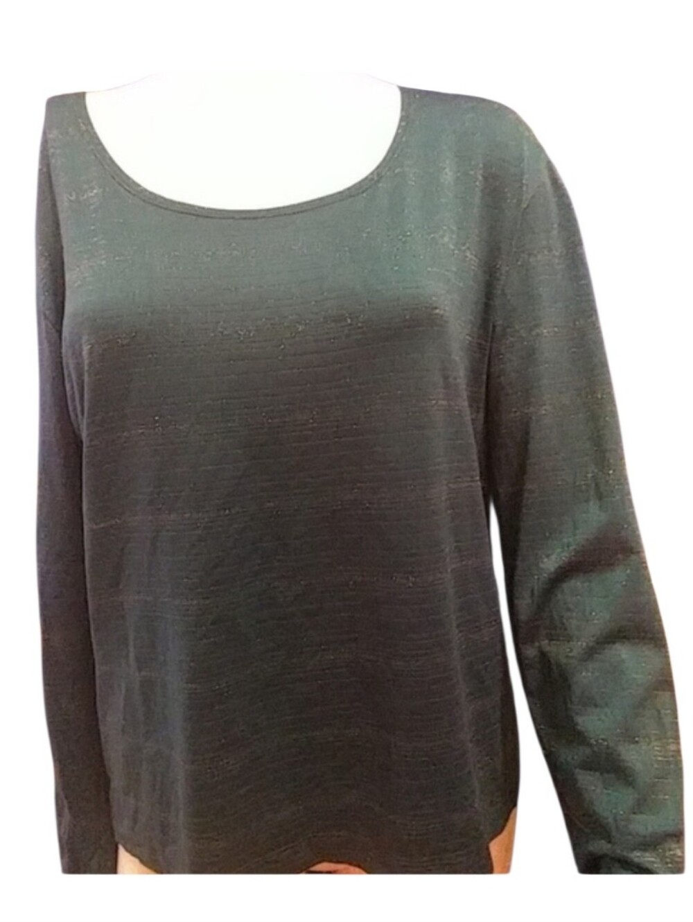 61 EUC Chicos teal/metallic blouse